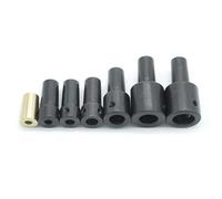 B12 B10 JTO Drill Chuck Connecting Rod Sleeve Motor Shaft Adapter Steel Shaft Coupling Connector 4mm/6mm/8mm/10mm/12mm/14mm (Size : B10 6mm)