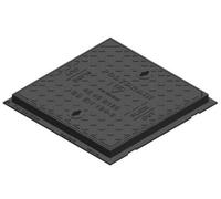 B125 12.5 Tonne Ductile Iron Heavy Duty Manhole Cover 450mm X 450mm Rapid Slide Out Clear Opening 540mm X 540mm Including Frame
