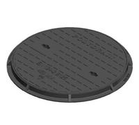B125 12.5 Tonne Ductile Iron Heavy Duty Round Circular Manhole Cover 450mm Clear Opening 545mm Diameter Overall Including Frame