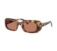 Miu Miu MU B13S 14L90Q Woman Sunglasses Acetate Turtle Brown Squared Normal