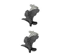B14 Eagle BLACK fine English pewter design cufflinks