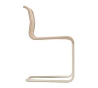 B15 Cantilever chair Tecta plastic wickerwork cream white / with felt glides - TECTA B15 CREMEWEISS MIT FILZ