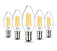 B15 E14 LED Filament Candle Bulb 4W Small Bayonet Screw Cap Light Bulb Dimmable