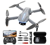 B16 GPS Drones with Camera 4K Professional for Adults - C0 Foldable Drone with Brushless Motor & 5G WIFI Transmission, RC Quadcopter with Auto Return & Follow Me, 50 Mins, Ideal Toy Gift