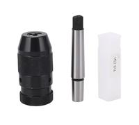 B16 Keyless Self Tighten Drill Chuck, 1-13mm Self - Tightening Chuck for Lathes and Drilling Machines, MT2 B16 Extension Bar Included, High Carbon Steel