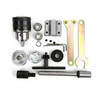 B16 Unpowered Spindle Assembly for Table Drill, DIY Woodworking Cutting Accessory with M10 Shaft Sleeve and 1.5-13mm Drill Chuck, Precision 0.005mm for Accurate Boring