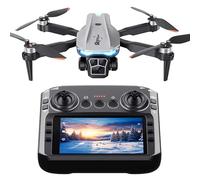 B18 Drone with Camera 4k Professional for Adults & Kids- RC Quadcopter with 4.5 inch LCD Screen, Foldable Drones with Brushless Motor, One-Key Takeoff/Landing, Gesture Selfie, 3D Flip, 40 Mins