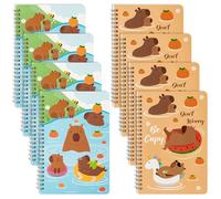 B1ykin Capy Spiral Notebooks - 50 Sheets 100 Pages A5 Spiral Notebook, Cute Wire Bound Notebook Journal Planner for School, College, Office Travel, Gift for Teen Girls Women (4 Pack)