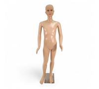 B2 Kids Mannequin - 140cm Full Body Child Display Dummy with Metal Base - Realistic Proportions - Skin Tone Finish - Durable Polypropylene - Ideal for Retail Clothing Displays & Styling