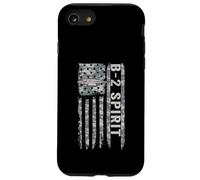 B2 Spirit American Flag Military Stealth Bomber Camo B2 Case for iPhone SE (2020) / 7/8