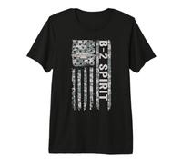 B2 Spirit American Flag Military Stealth Bomber Camo B2 Premium T-Shirt