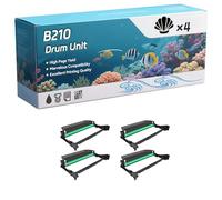 B210 Drum Unit Compatible for Xerox B205V_NI B210V_DNI B215V_DNI Printers, High-Definition Printing Effect with Chip, 10000 Pages (4 Pack Black)