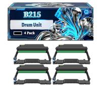 B215 Drum Unit Compatible for Xerox B205 B210 B215 Printers, With Chip Large Capacity 10000 Pages (4 Pack Black)