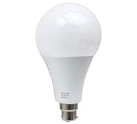 B22 18W A60 LED Bulbs, 2700L Bayonet Energy Saving Warm White Non Dimmable Light Bulb, 120 Beam Angle Thermal Plastic Body Bulbs for Indoor and Outdoor Lamps