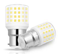 B22 Bayonet Christmas lights Corn Bulb 60W LED Replace Small Bulb Energy Saving Light Bulbs Daylight White 5000K 220V for Ceiling Light Floor Lamp Non-Dimmable Energy Saving Light Bulbs (2 Pack)