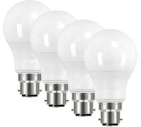 B22 Bayonet LED Bulb, Daylight White 6500K, Pack of 4