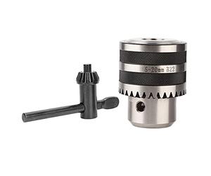 B22 Industrial Drill Chuck 5-20mm | Keyed Chuck for Metalwork CNC Lathe/Bench Drill/Milling Machine | Close Tolerance Steel Construction