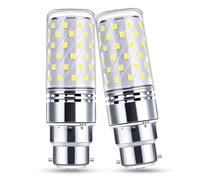 B22 LED Bulb 12W, B22 Bayonet Light Bulb 150W Equivalent Cool White, 2Pack | 1450LM High Brightness, 6000K Daylight White, Corn Light for Home Lighting, Not Dimmable