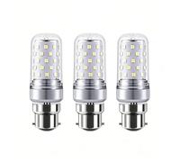B22 LED Corn Bulbs Bayonet Cap Cool White 6000K 12W Equivalent 120W Energy Saving No Flicker CRI>80 Long lifespan for Bedroom Living Room Kitchen Non Dimmable(3 Pack)