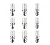 B22 LED Corn Bulbs Bayonet Cap Cool White 6000K 12W Equivalent 120W Energy Saving No Flicker CRI>80 Long lifespan for Bedroom Living Room Kitchen Non Dimmable(9 Pack)