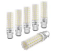 B22 LED Corn Light Bulb 12W, AC230V, Non Dimmable, 1200LM Cool White 6000K, 100W Incandescent Bulbs Equivalent, LED Corn Bulbs Bayonet B22 for Wall lamp, Chandelier, Floor lamp, Table lamp, Pack of 6