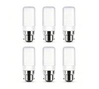 B22 LED Corn Light Bulbs Cool White 6000K 12W Equivalent 120W Energy Saving CRI>80 No Flicker Long Lifespan for Bedroom Living Room Dining Room Cafe Non Dimmable(6 Pack)