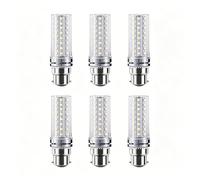 B22 LED Corn Light Bulbs Cool White 6000K 16W Equivalent 160W High Brightness Flicker CRI>80 No for Indoor Lighting Household Illumination Non Dimmable(6 Pack)