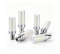 B22 LED Corn Light Bulbs Cool White 6000K 25W Equivalent 250W High Brightness CRI>80 No Flicker Energy Saving for Bedroom Living Room Dining Room Cafe Non Dimmable(6 Pack)