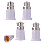 B22 To E27 Socket Converter, BC To ES Lamp Base Adapter,Light Bulb Lamp Holder Bayonet Toscrew Converter & Edison Adapter,Ceiling Fan Light Fitting Converters,for Led/CFL/incandescent Bulbs (4pcs)