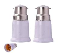 B22 to E27 Socket Converter, BC to ES Lamp Base Adapter,Light Bulb Lamp Holder Bayonet Toscrew Converter & Edison Adapter,Ceiling Fan Light Fitting Converters,for Led/CFL/Incandescent Bulbs (2pcs)