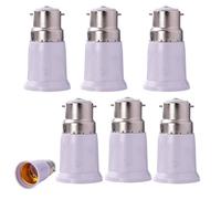 B22 To E27 Socket Converter, BC To ES Lamp Base Adapter,Light Bulb Lamp Holder Bayonet Toscrew Converter & Edison Adapter,Ceiling Fan Light Fitting Converters,for Led/CFL/incandescent Bulbs (6pcs)