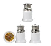 B22 to E27 Socket Converter, Light Bulb Adaptor,B22 To E27 ES Edison Screw Light Bulb Lamp Base Socket Converter,Screw to Bayonet Bulb Socket Adaptor Convertor,for LED Bulbs and Incandescent Bulbs