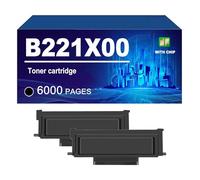 B221X00 Toner Cartridge Compatible For Lexmark B2236dw MB2236adw MB2236i Printer, Yield Up To 6000 Pages,B221X00-2 PACK