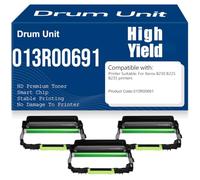 B230 Drum Unit Compatible 013R00691 Imaging Drum High Yield for Xerox B230 B225 B235 Printers 12000 Pages,3PC-Black