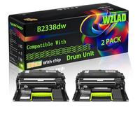 B2338dw Compatible for Lexmark Drum Unit with Chip MS421dn MS421dw MS521dn MS621dn MS622de Printers (2-Pack Black)