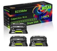 B2338dw Compatible for Lexmark Drum Unit with Chip MS421dn MS421dw MS521dn MS621dn MS622de Printers (3 Pack Black)