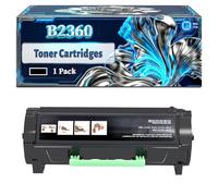 B2360 593-11165 Toner Cartridges Compatible for Dell B2360D B2360DN B3460DN B3465DNF Printers, With Chip Large Capacity 3500 Pages (1 Pack Black)