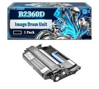 B2360D Image Drum Unit Compatible for Dell B2360D B2360DN B3460DN B3465DNF Printers, With Chip Large Capacity 60000 Pages (1 Pack Black)