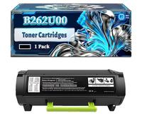 B262U00 Toner Cartridges Compatible for Lexmark B2650dn B2650dw MB2650adwe Printers, With Chip Large Capacity 25000 Pages (1 Pack Black)