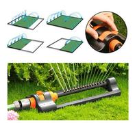 B2C 16 Jets Oscillating Lawn Sprinkler Watering Garden Water Pipe Hose Connector New