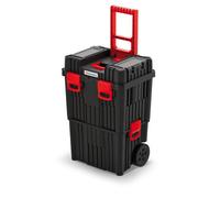 B2C 2 Layer Pro Mobile Tool Chest Box Trolley Pull Up Handle Wheels Lockable Kistenb