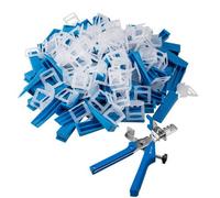 B2C 201 Piece Tile Leveling System Multiple Clip Sizes (1 To 3mm), Wedges & Reusable 1mm