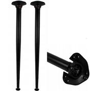 B2C 2X Table Leg Breakfast Bar Worktop Support Kitchen Round 710mm Black