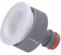 B2C 3/4" Tap Fitting Adaptor Fits 1/2" Hose Tap Water Pipe Connector Garden Threaded Plastic 3/4" & 1/2"