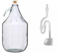 B2C 5L Demijohn Carboy Flip Top Screw Cap Bung Home Brewing Wine Cider Distilling Screw-Cap + Airlock 4 Pack