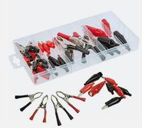 B2C Alligator Clip Set Insulated & Uninsulated Electrical Test Clamps Mix Set 28Pcs