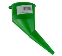 B2C Angled Car Fuel Funnel With Built-In Filter Strong Plastic Diesel Oil Petrol Green