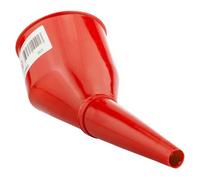 B2C Angled Car Fuel Funnel With Built-In Filter Strong Plastic Diesel Oil Petrol Red