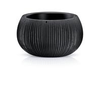B2C Beton Effect Bowl Plastic Flower Plant Garden Indoor Outdoor Planter Pots Lined Black Concrete Effect Xl