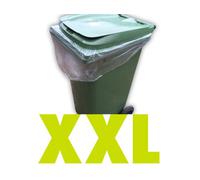 B2C Bin Bags Clear Heavy Duty Wheelie Liners Refuse Sacks Uk Made Strong Large 10 Bags